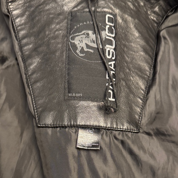 Parasuco Black Leather Jacket - Picture 8 of 9
